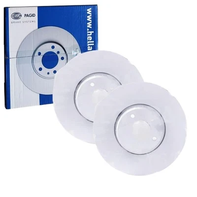 2x HELLA Pagid Dischi Freno Ø348mm Frontale Adatto A per BMW 5 6 65142PRO_ HC - Immagine 1 di 4