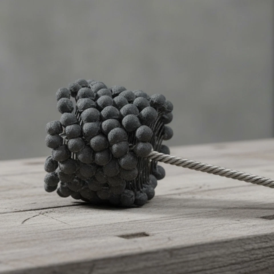 Cepillo afilador cilindro motor flexible 4-1/8 pulgadas diámetro 240 grano carburo de silicio EE. UU. Foto 1 de 4