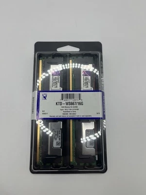 Kingston KTD-WS667/16G 16GB (2×8GB) DDR2-667 ECC Registered Memory Kit – New - Image 1 of 4