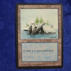 1995 MTG Magic The Gathering Fourth Edition: Island (mtg99) Anson Maddocks - Picture 1 of 2