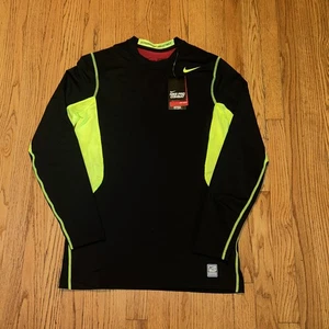 Nike Hyperwarm Shield Dri-Fit Pro Combat Herren Größe Medium Schwarz Top - Bild 1 von 8