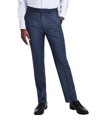 Calvin Klein Dress Pants Mens 33x32 Blue Slim Fit Wool Blend JACE NWT - Image 1 of 4