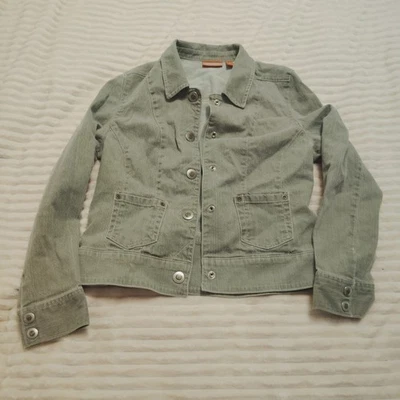 Nordstrom Light Green Denim Jacket Women's Size M Long Sleeve  - Image 1 of 4