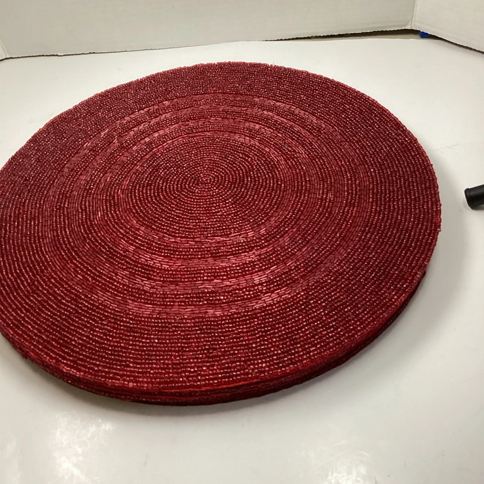 CROSCILL Bling placemat 15” Round Originally $16 Each - Image 1 of 4
