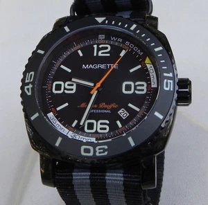 Magrette "Moana Pacific Professional" PVD automatic watch, box & papers - Picture 1 of 11