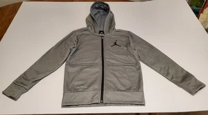 Jordan Therma Fit Jacket Boys Size S Small Gray Full Zip Hoodie 8 - 10 Years - Picture 1 of 4