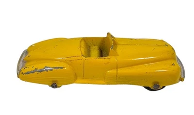 Винтажный 1940-х годов Tootsie игрушка литой желтый Buick родстер ADE - Изображение 1 из 4