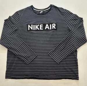 Nike Air Uomo XL Grigio Nero Maglia Girocollo Stile Retrò 930461-060 - Foto 1 di 9