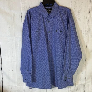 George Strait Wrangler Shirt Mens 2XL Western Long Sleeve Button Rodeo Cowboy - Picture 1 of 12