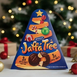 McVitie’s Jaffa Tree | 3x Jaffa Cakes & 3x Jaffa Jonuts | Pocket Packs Gift Box - Picture 1 of 12