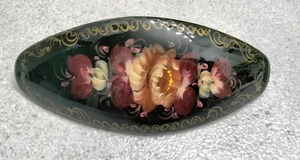 Cordón de pelo ruso pintado a mano multicolor floral - Imagen 1 de 2