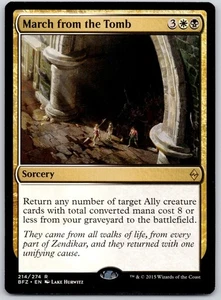 March from the Tomb - Battle for Zendikar BFZ- MTG - LP Magic - 214 R - Picture 1 of 2