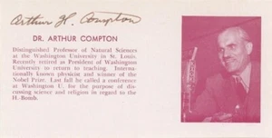 Arthur H. Compton - Vintage Clipped Signature (Nobelpreis 1927) - Bild 1 von 1