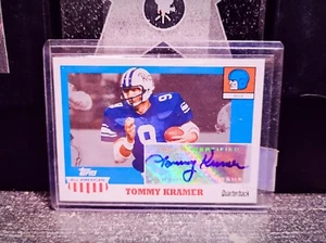 2005 Topps All American Tommy Kramer Rice QB Autograph Card - Picture 1 of 1