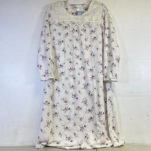 Adonna Sleepwear Women's Plus 3/4 Sleeve Scoop Neck Night Gown Size Medium - Picture 1 of 16