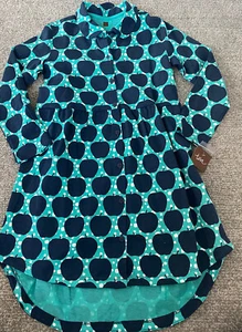 Nuevo TEA COLLECTION Niña Manzana Cera Hombro Camisa Vestido L/S Vestido Talla 7 - Imagen 1 de 1