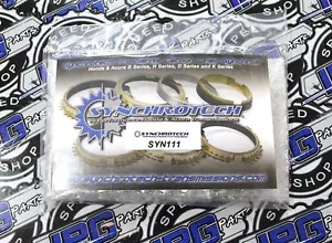 Synchrotech 1st-5th Carbon Synchro Set Fits 1989-2000 Honda Civic D15 D16 Trans - Picture 1 of 1