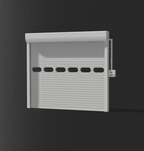 3d Printed 1/24 Scale Windowed Garage Shutter Door x1 For Model Diorama Scenery - Picture 1 of 8