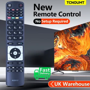 New RC5117 Remote Control For Hitachi TV 24HYT45U 42HYT42U 50HYT62U 50HYT62UH - Picture 1 of 7