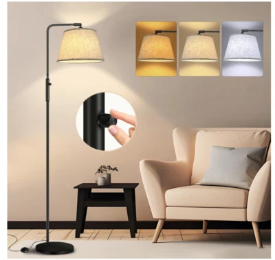 LED Stehlampe Stehleuchte Design Leselampe Standleuchte Wohnzimmer, Dimmbar - Bild 1 von 4