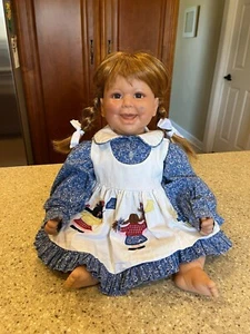 Lee Middleton Sherry Housley Puppe Zöpfe und Drachen 22 Zoll rote Haare - Bild 1 von 16