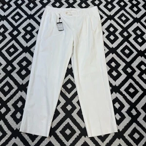 Vintage Ermenegildo Zegna Unisex White Cotton Chino Pants Size 58 IT Casual Fit - Picture 1 of 23