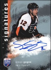 2007-08 (FLYERS) Be A Player Signatures #SGA Simon Gagne Autograph