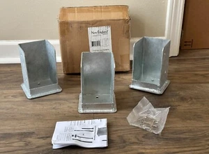 New England Arbors STEEL Bolt Down Bracket Kit for Pergolas |  3-PACK  | VA80207 - Picture 1 of 22