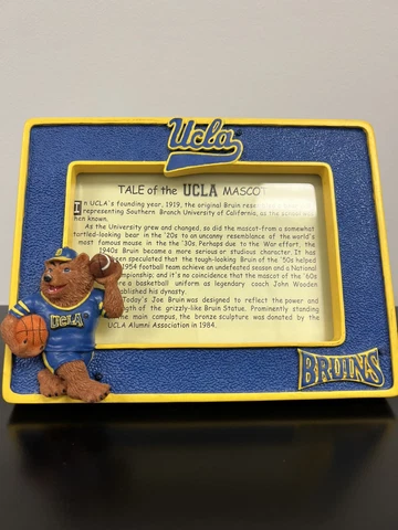 UCLA Bruins 4x6 Picture Frame. Comes With Mascot Story Cover