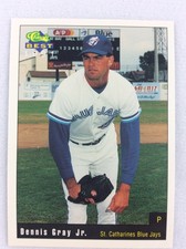 1991 St. Catharines Blue Jays-Classic BEST Baseball Card-Dennis Gray Jr.