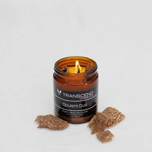 Opulent Oud Organic Beeswax Candle - Picture 1 of 5
