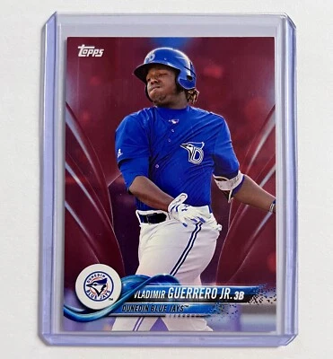 Vladimir Guerrero Jr. 2018 Topps Pro Debut Red Parallel Numbered /10 Blue Jays - Image 1 of 3