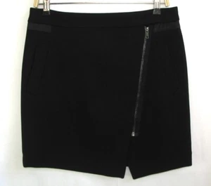 COMPTOIR DES COTONNIERS - Black Polaceo Wrap Skirt Size 38 - Excellent Condition - Picture 1 of 5