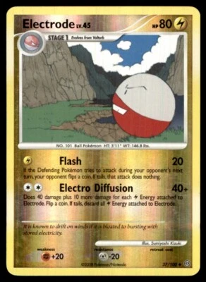 2008 Diamond & Pearl - Stormfront Reverse Holo Electrode #37 - Image 1 of 2