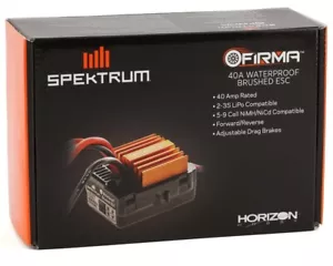 Spektrum RC Firma 40 Amp Brushed RC Car / Truck 3S Waterproof ESC SPMXSE1040 - Picture 1 of 4
