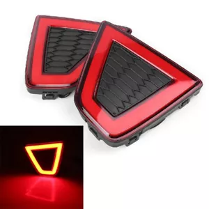 Fit For Honda Jazz/Fit 2014-2015 Rear Bumper Reflector Light LED Brake Lamp 2PCS - Picture 1 of 8