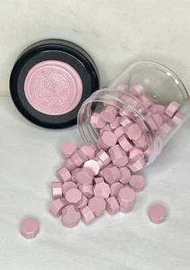 100 pezzi perline di cera sigillanti champagne rosa su ghiaccio - Foto 1 di 3