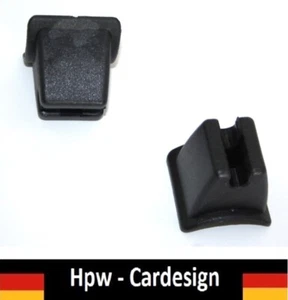 MERCEDES W113 SPÄT  CLIPS HALTER BEFESTIGUNG SONNENBLENDE  2 Stück SCHWARZ - Picture 1 of 4