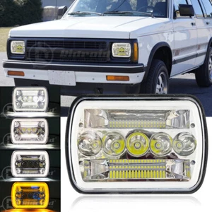 For 82-93 Chevy S10 Blazer GMC S15 7X6 Projector Halo LED Headlight Hi/Lo - Picture 1 of 17