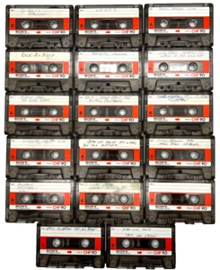 SONY CHF 90 TYPE I CASSETTE LOT OF 17 VIERGE TAPE USED 1978 / 81 ERA - Picture 1 of 5