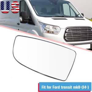 FOR FORD TRANSIT 150 250 350 2015-2019 LEFT DRIVER LOWER SIDE MIRROR GLASS LH - Picture 1 of 7