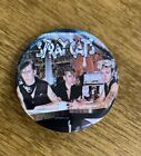 STRAY CATS - Vintage &#39;80s Rock Pop Button Pin Pinback [VG]  1  1/4&quot;