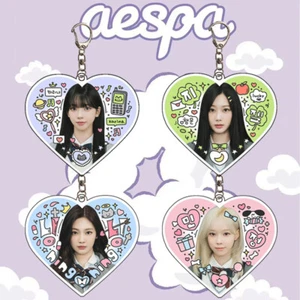 Kpop Aespa 4th Heart Acrylic Keychain Keyring Key Holder - Picture 1 of 6