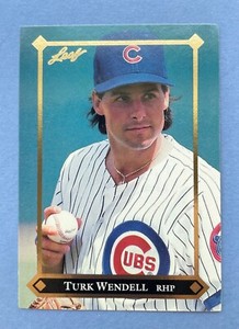 1992 Leaf Baseball Turk Wendell Gold Leaf Rookies #BC-5 Chicago Cubs
