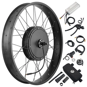 Yescom 26"x4" Fat Tire 48V Ebike Front Wheel Bicycle Conversion Kit 1000W - Picture 1 of 9