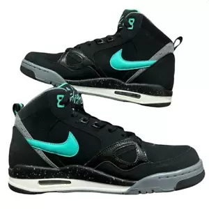 PARA HOMBRE NIKE FLIGHT 13 NEGRO MEDIO CRISTAL COMO NUEVO TALLA 11 STOCK MUERTO TOTALMENTE NUEVO CON CAJA - Imagen 1 de 6