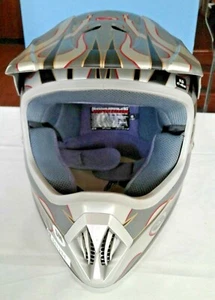 Answer Racing A& Nova HEAT Youth SM Helmet. Matte/Gray & Silver. KS 47-48cm - Foto 1 di 12