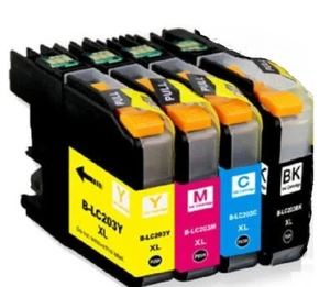 Juego completo de 4 cartuchos de tinta de color negro impresora para Brother LC103XL LC-103 XL - Imagen 1 de 1