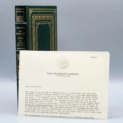 Death Is a Lonely Business | Ray Bradbury | Signed 1st | Franklin Library | 1985 Foto 1 de 4