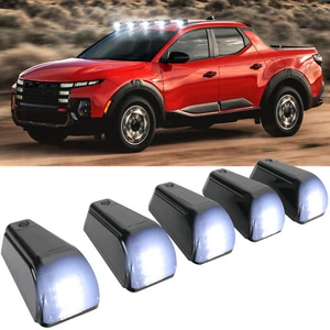 For Hyundai Santa Cruz 5pc LED Roof Top Wireless Running Cab Marker White Lights - Picture 1 of 15